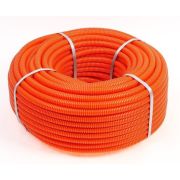 Труба ПНД легкая D16, оранжевая (20116-OR) Труба гофрированная, с зондом