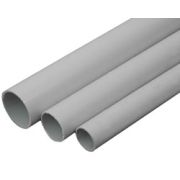 Труба ПВХ жесткая тяжелая D40, серая (31040) Труба жесткая