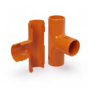 Тройник разборный D20 оранжевый (Промрукав) (PR13.1158) Тройник