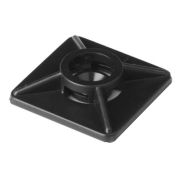 Монтажная база двойная самоклеящаяся 25х25, черная (100 шт) (25474SR) Монтажная база, для хомутов шириной до 4,8 мм