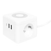 Удлинитель «Куб» 2 гнезда 2USB 2,4А+Type C + Ночник 1,3 метра 1мм2 Удлинитель Куб
