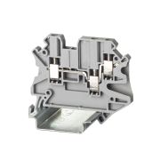 Клемма проходная, 3 точки подключения, 2.5 кв.мм, серая (TUR-2.5-TWIN) Клемма проходная, винтовой зажим