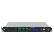 Оптический усилитель VERMAX для сетей КТВ, 2 входа, 16*17dBm выход, 1U, AC+DC, RF Анализатор, измеритель обратного отражения