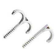 Держатель (клипса) F типа двойная для труб D25 (100 шт) (41825) Держатель