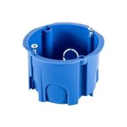 Коробка установочная для твердых стен D68х45 межцентр 71мм, синий (44662) Коробка установочная для твердых стен, межцентр 71мм