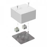 Коробка огнестойкая 85х85х45 (латунь) (40-0460-FR2.5-4-Е60) Коробка огнестойкая для открытой установки