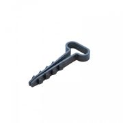 Дюбель-хомут для плоского кабеля 5-10 мм черный (100 шт) (PR08.6956) Дюбель-хомут