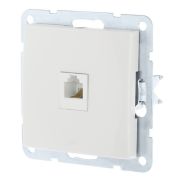 Розетка RJ-45 кат. 5е с накладкой, белый LK60 (866104-1) Розетка компьютерная