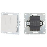 Выключатель 3-клавиши с индикаторами 16 A, 250 B, белый LK60 (862104-1) Выключатель