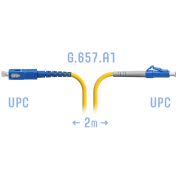 Патчкорд оптический LC/UPC-SC/UPC SM G.657.A1 2 метра