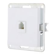 Розетка RJ-12 с накладкой, белый LK 80 (845504-1) Розетка телефонная