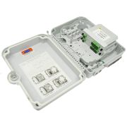 Коробка распределительная оптическая SNR-FTTH-FDB-24X (укомплектованная 2 делителями 1х4)