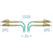 Патчкорд оптический B-Optix LC/UPC MM Duplex 2 метра
