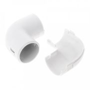 Соединитель угловой разборный белый D32 мм (PR13.02541) Соединитель угловой