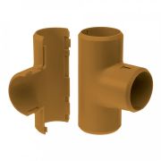 Тройник разборный бук D25 мм (PR13.0257) Тройник