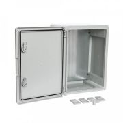 ЩМП IP65 Корпус пластиковый с монтажной панелью серая дверь 400х300х220 (PR08.26511) Корпус пластиковый