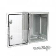 ЩМП IP65 Корпус пластиковый с монтажной панелью прозрачная дверь 400х300х220 (PR08.26512) Корпус пластиковый