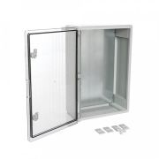 ЩМП IP65 Корпус пластиковый с монтажной панелью прозрачная дверь 600х400х200 (PR08.26495) Корпус пластиковый