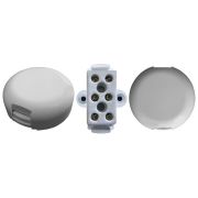 УК-2П с керамической клеммной колодкой, 3 контакта, белый (Магнито-Контакт) Коробка коммутационная для 3х2 проводов