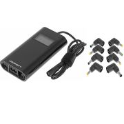Блок питания Ippon D90U автоматический 90W 15V-19.5V 8-connectors 4.5A 1xUSB 2.1A, LCD индикатор (654527) Блок питания