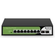 Неуправляемый PoE коммутатор, 8 портов GE PoE 110W + 2 порта uplink GE SFP