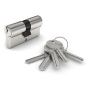 CBF-1 60 (30х30) НИКЕЛЬ Евроцилиндр