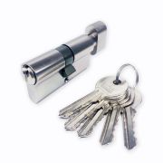 CBF-1 90 (55х35В) НИКЕЛЬ Евроцилиндр с вертушкой