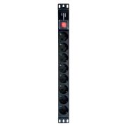 NTSS-PDU-DA2030 гор.размещ. 8xSchuko базовые 16A клеммная колодка Блок розеток 19