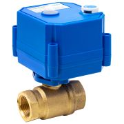 Моторизованный шаровый клапан 1/2 дюйма модели CWX-25S с электроприводом UJIN с напряжением питания 12В, схема подключения СУ-01 двухпроводная