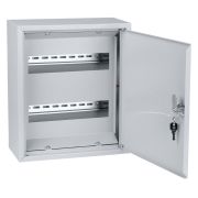 ЩРН-24+ (26 модулей, полунадрезное окно на задней стенке) (350х300х120) Народный (SQ0905-0721) Корпус металлический