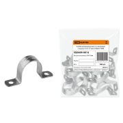 Скоба металлическая 2-х лапковая D16-17мм (100 шт) TDM (SQ0409-0014) Скоба двухлапковая оцинкованная