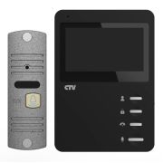 CTV-DP1400N (черный + серебро) Комплект видеодомофона